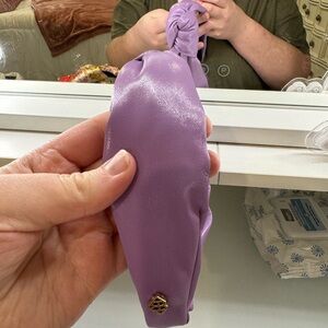 Puffed Knotted Purple Brianna Cannon Headband